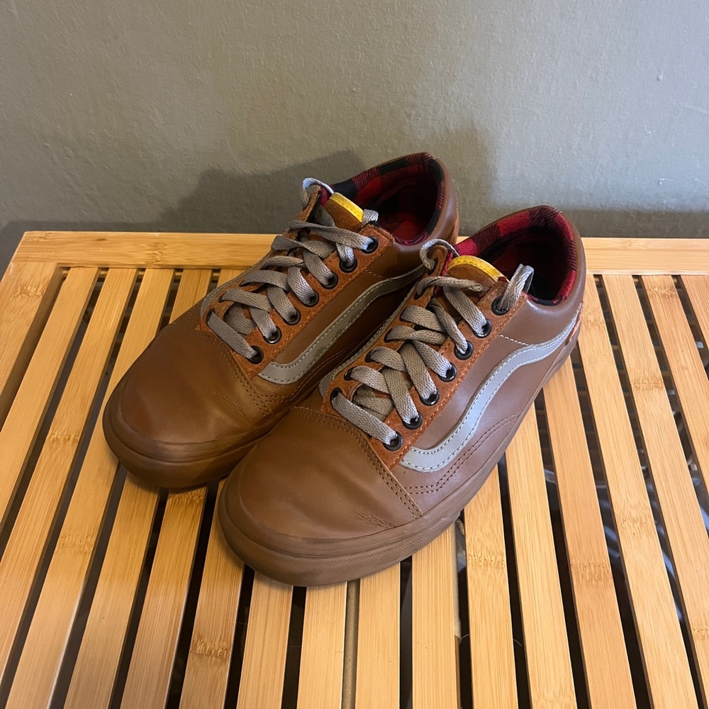 Vans Brown and Gray Sneakers